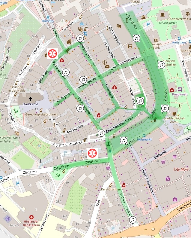 Karte Festperimeter Maienzug Aarau 2025